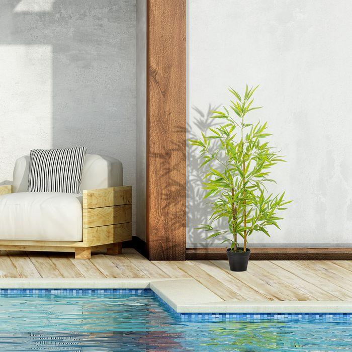 Image du produit Swisshandel24 Bambou artificiel Plante artificielle Décoration Arbre artificiel Décoration d'arbre 120cm (120 cm)