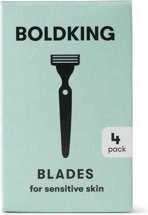 Actual product image Boldking Razor Blades for Sensitive Skin - Refill Blades for Men - 4 Count (4 x)