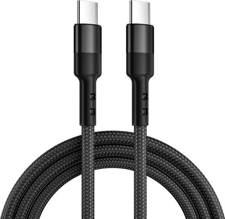 Actual product image Caruba USB C to USB C 60W Cable 30cm Black (0.30 m)