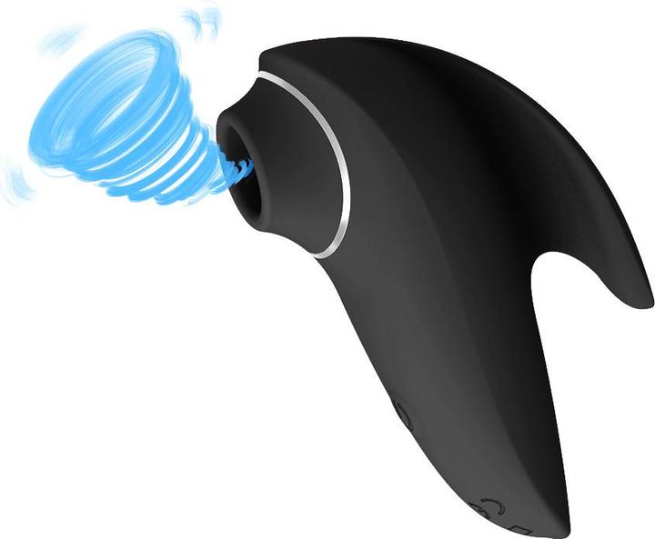Actual product image Erolab Dolphin Vacuum Clitoral Massager, Black (VVS01b)