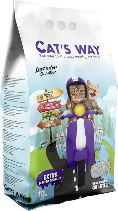Actual product image Cats Way Lavender cat litter 10L (Clumping, 8.50 kg)