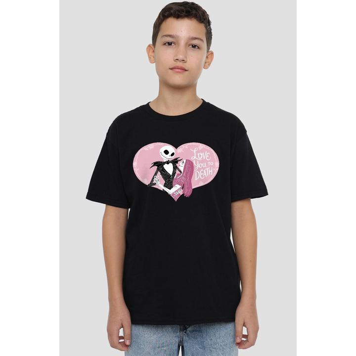 Produktbild The Nightmare Before Christmas Love You To Death TShirt Valentinstag (152, 158)