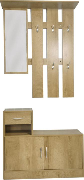 Produktbild HTI-Living Garderobenpaneel mit Schuhschrank Thekla Baumscheibe