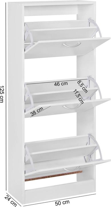 Actual product image Wohnling Fox (50 x 24 x 125 cm)