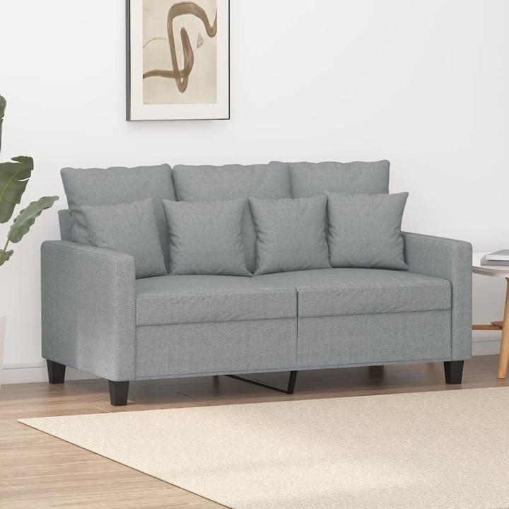 Immagine prodotto VidaXL Divano a 2 posti grigio chiaro da 120 cm in tessuto, colore (2 posti)