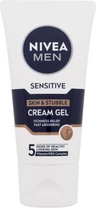 Produktbild NIVEA Cream gel for sensitive skin and stubble Sensitive (Skin & Stubble Cream Gel) 50 ml (50 ml, Gesichtsgel)