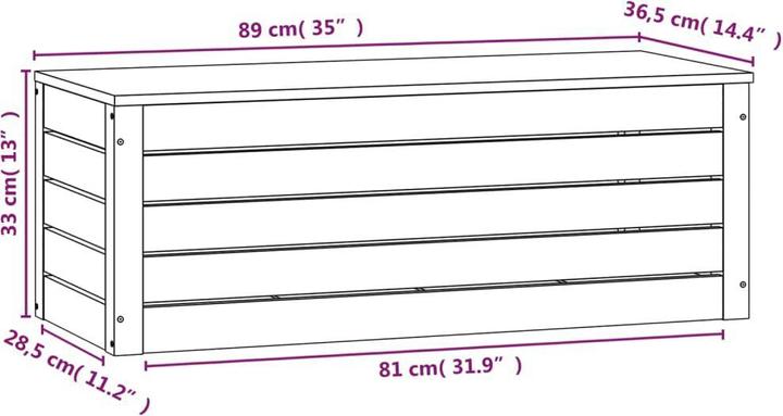 Immagine prodotto VidaXL Truhe (89 x 36,5 x 33 cm)