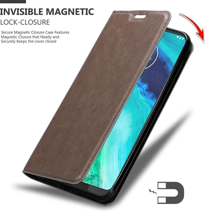Immagine prodotto Cadorabo Copertina magnetica invisibile del libro (Motorola Moto G8)