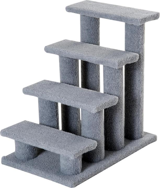 Produktbild PawHut Katzentreppe mit 4 Stufen (60 cm, Grau)
