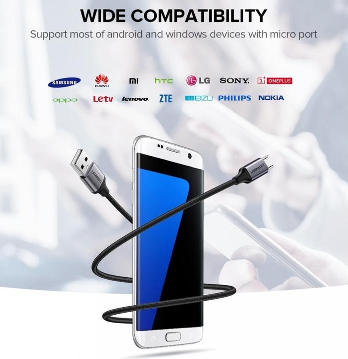 Image du produit Ugreen Câble micro USB vers USB-A 2.0 (1 m, USB 2.0)