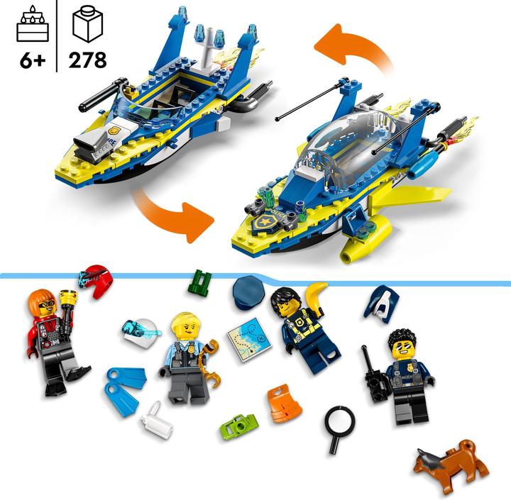 Produktbild LEGO Detektivmissionen der Wasserpolizei (60355, LEGO City)