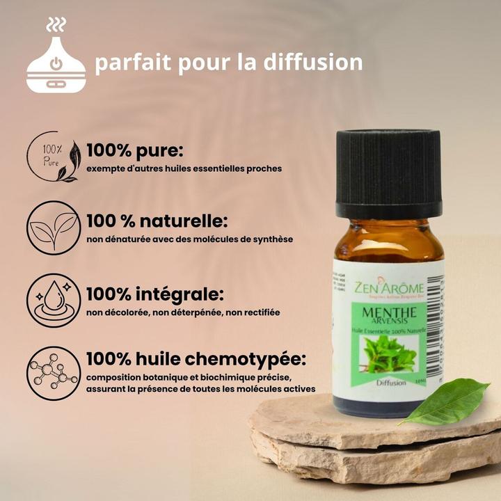 Produktbild Zen Arôme Raumduft Duftöl ätherisches Menthe Arvensis Minze Aromaöl No.49