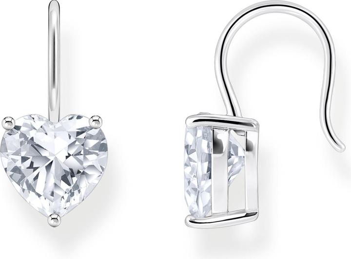 Thomas Sabo Ohrhänger mit weissem Zirkonia-Herz Silber (925er Silber)