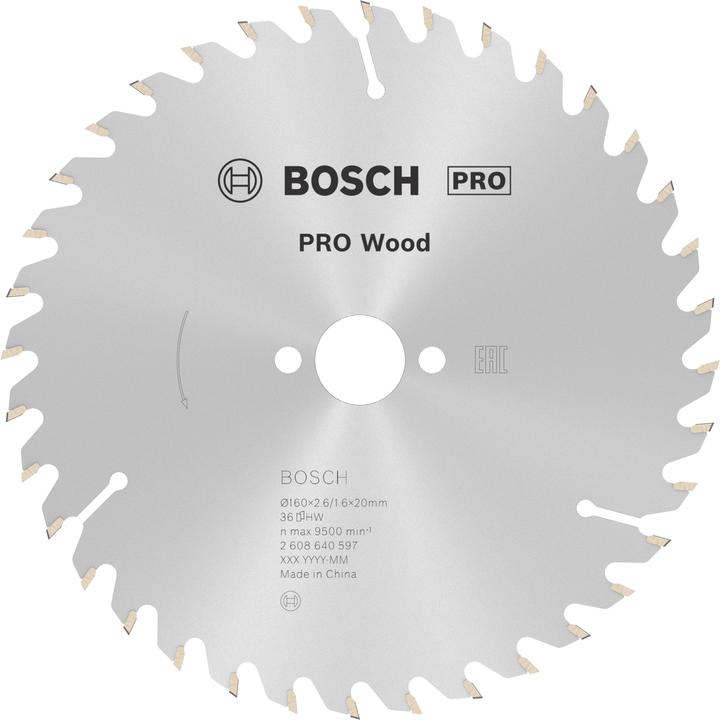Produktbild Bosch Professional Zubehör PRO Wood Kreissägeblatt, 160 x 2.6 x 20 mm
