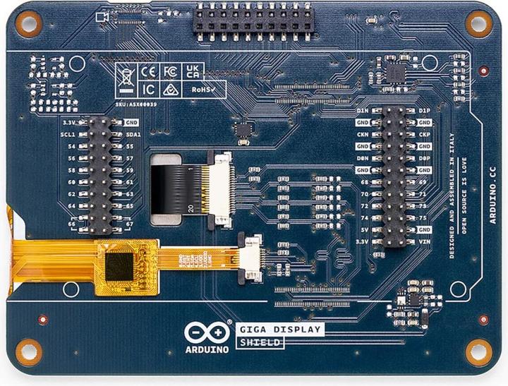 Produktbild Arduino GIGA Display Shield Touchscreen-Monitor 10.1cm (3.97 Zoll) 800 x 480 Pixel