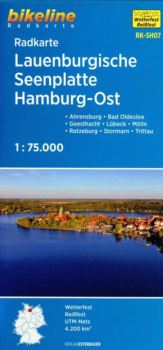 Actual product image Cycle map Lauenburg Lake District Hamb