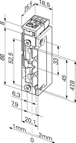 Actual product image effeff Electric strike 118.63 ProFix 2 (Indoor)