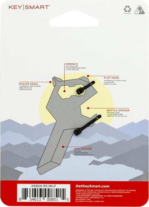 Image du produit Key Smart Alltul Multitool Animal Series Acier inoxydable (5 Fonctions)