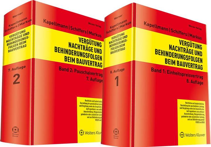 Produktbild Vergtung, Nachtrge und Behinderungsfolgen beim Bauvertrag (Deutsch, Jochen Markus, Klaus D. Kapellmann, Karl-Heinz Schiffers, 2024)