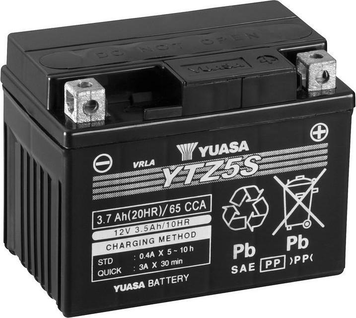 Image du produit Yuasa YTZ5S AGM 3.5 Ah Batterie moto 12V (12 V, 3.50 Ah)
