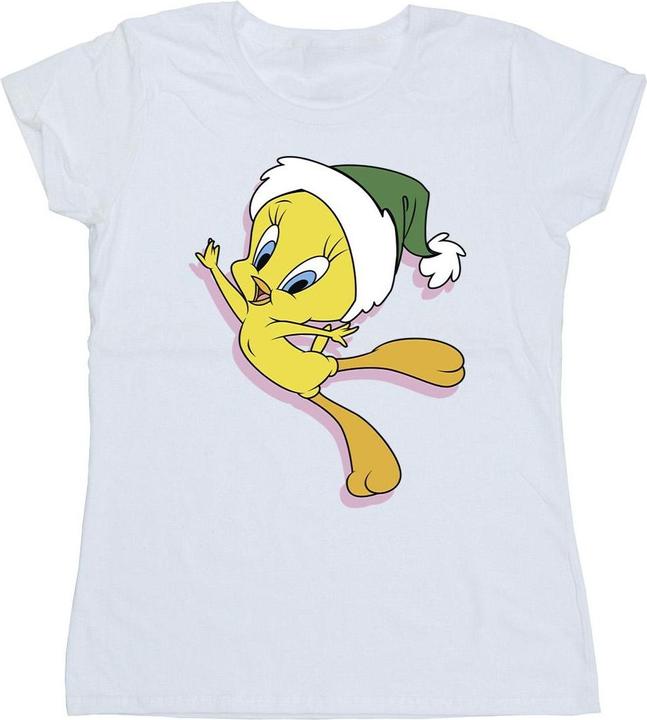 Looney Tunes Tweety Christmas Hat TShirt (S)