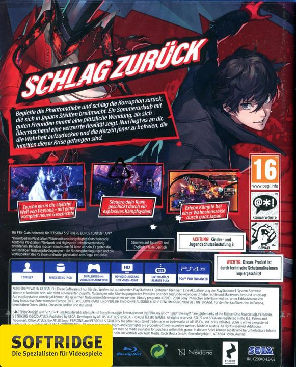 Actual product image Atlus Persona 5 Strikers - Limited Edition (PS4, DE)