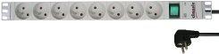 Produktbild Bachmann 19" 1U 8xUTE 1xswitch power (8 x, CEE 7/3, CEE 7/5, 2 m)