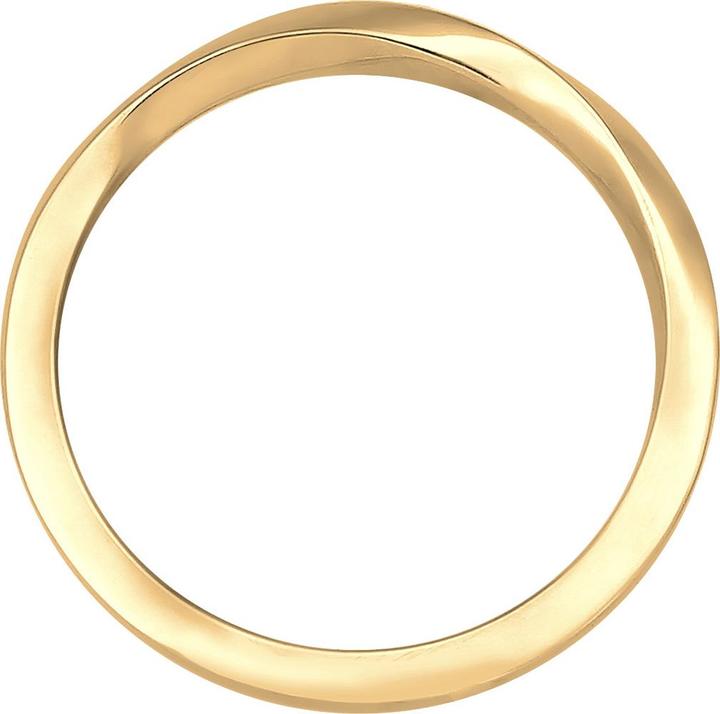Actual product image Elli Ring Basic Band Ring Twisted Classic Trend 925 Silver (56, 925 Silver)