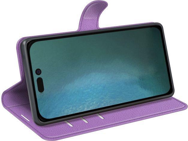Actual product image MU Classic Litchi Leather Bookcover Series (Apple iPhone 14 Pro Max)