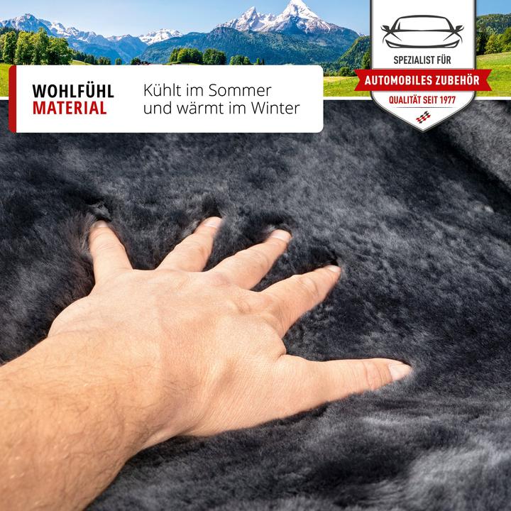Immagine prodotto Walser Cuscinetto per cinture di sicurezza Millie in pelle di agnello, 2 pezzi Cuscinetto per cinture di