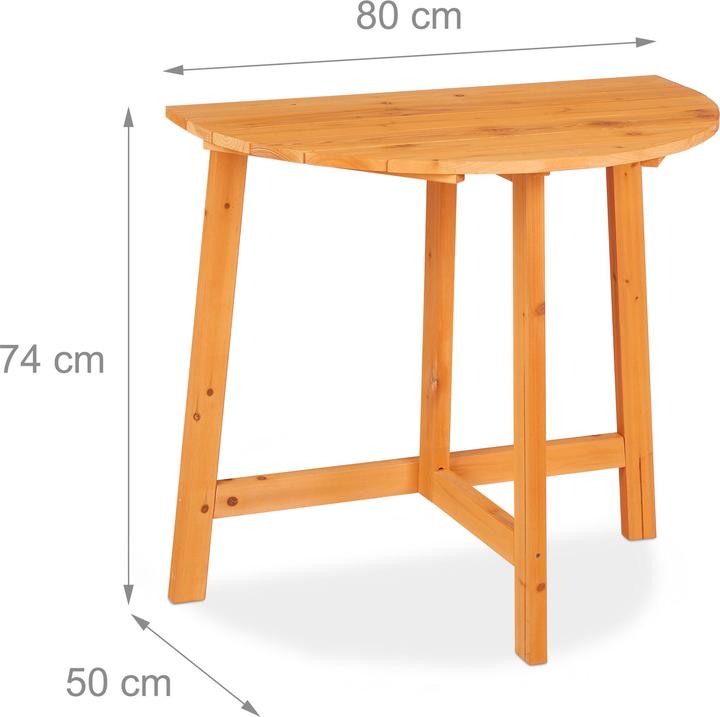 Actual product image Relaxdays Klapptisch (80 cm)