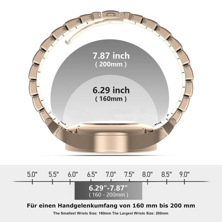 Nährwerte und Zutaten Pedea Titan Uhrenarmband (20 mm, Titan)