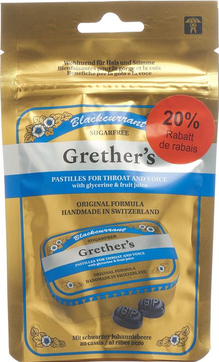 Grethers Blackcurrant Pastillen (2 Stück)