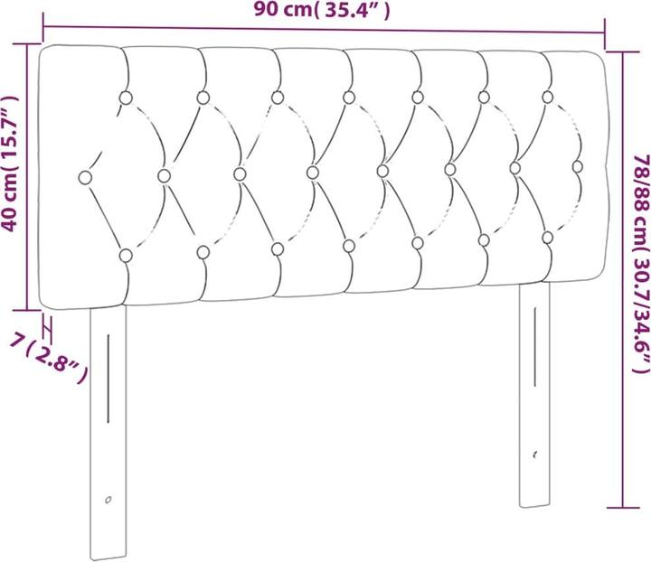 Actual product image VidaXL Jasmine (90 x 7 x 78/88 cm)