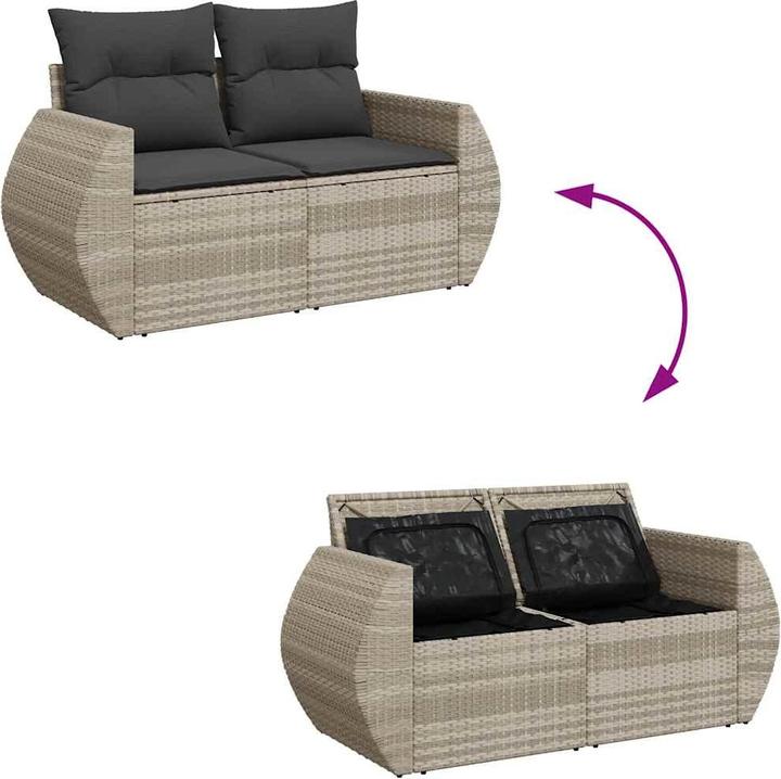 Produktbild VidaXL 10-tlg. Garten-Lounge-Set mit Kissen
