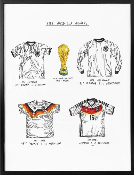 Actual product image Trenddeko Football Jerseys Germany (100 x 120 cm)