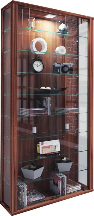 Productafbeelding VCM Collectie Wandvitrine Hout Glas Vitrosa Maxi (59 x 18 x 114 cm)