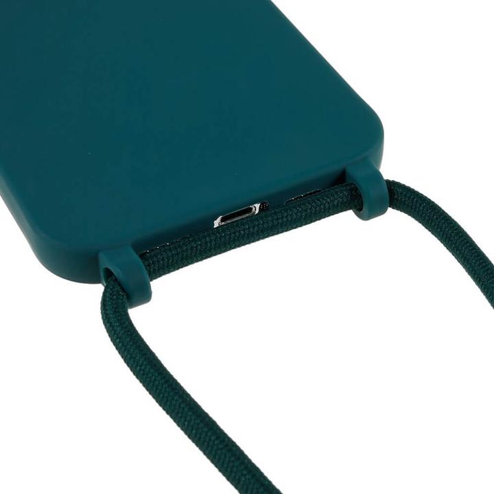Actual product image Cover-Discount iPhone 14 Pro Max - Case with lanyard dark green