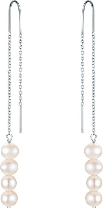 Valero Pearls Damen Sterling Silber Süsswasser-Zuchtperle silber - 33960 (Sterling Silber)