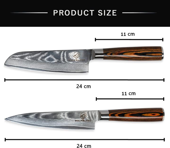 Produktbild Wolfblood Damastmesser-Set (13 cm)