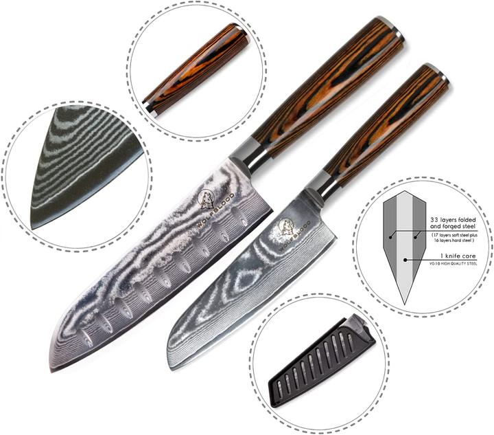 Produktbild Wolfblood Damastmesser-Set (17 cm)