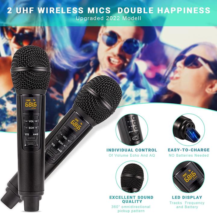 Produktbild Dlara Karaoke Maschine (Passiv, 2x 15 W)
