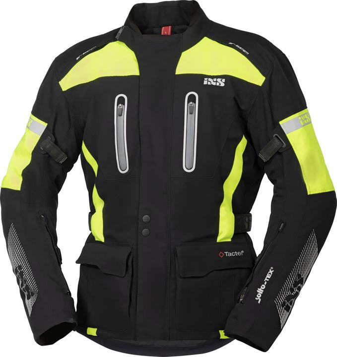 iXS Tour Jacke Pacora-ST schwarz-fluogelb M (Herren, M)