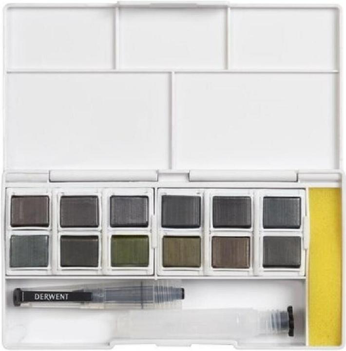 Image du produit Derwent Graphitint 12 pan set (Blanc)