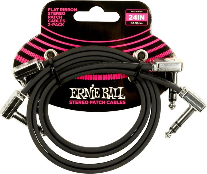 Produktbild Ernie Ball Patch-Kabel 6406 Flat Ribbon, 2er Pack – 0.61 (0.61 m)