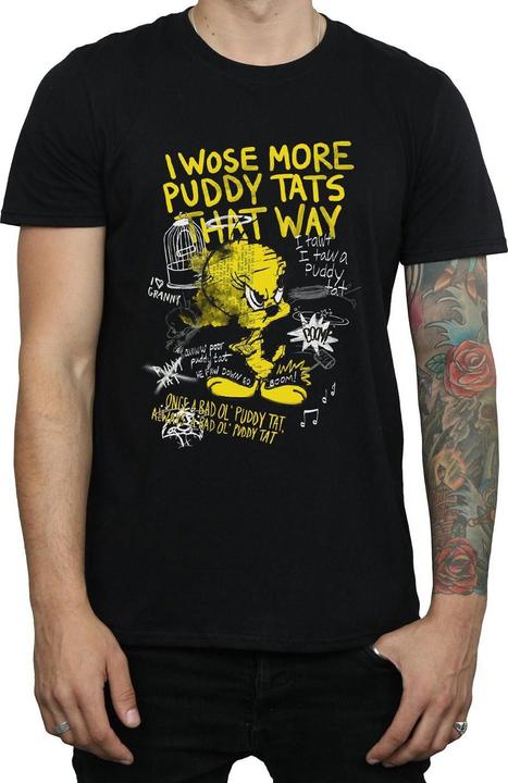 Immagine prodotto Looney Tunes Maglietta Uomo More Puddy Tats Tweety in cotone (XL)