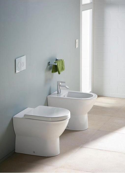 Produktbild Duravit Wand-WC DARLING NEW RIMLESS tief, 370x540mm HygieneGlaze weiss
