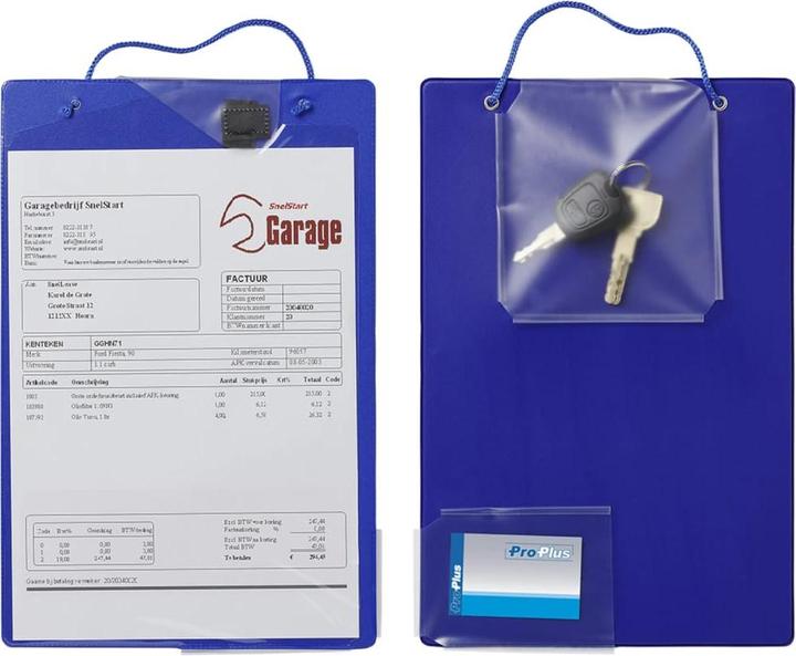 Produktbild ProPlus Auftragstasche A4 blau 10er Paket (A4, 10 x)