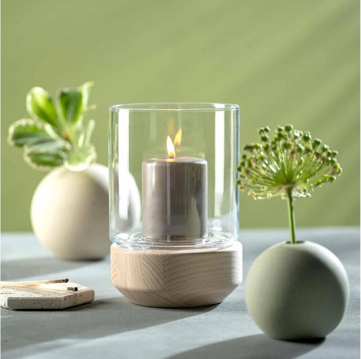 Produktbild Leonardo Windlicht Legno Nature/Transparent (1 x, 21 x 14 cm)