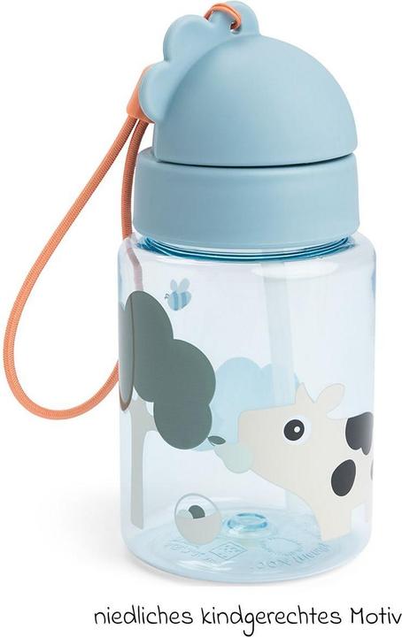 Produktbild Done by Deer Trinklernbecher & Trinklernflaschen Trinkflasche mit Strohhalm 280 ml - Tiny (0.28 l)